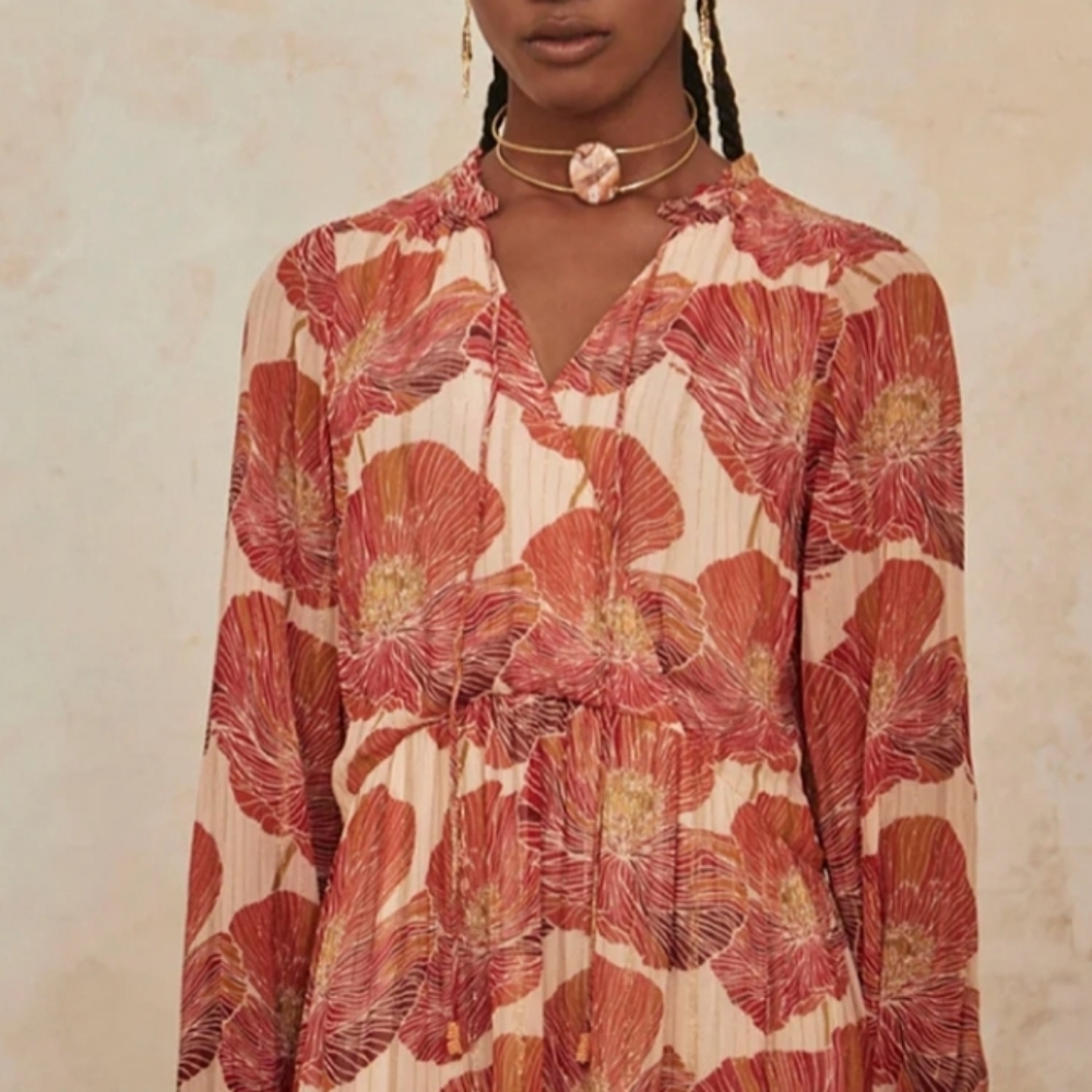 NWT NEKANE | $211 Poppy Metallic Maxi Dress - Picture 3 of 3